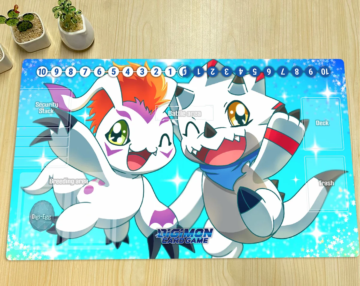 

Игровой коврик Digimon Gammamon Gomamon DTCG, игровой коврик для настольных игр, игровой коврик для игры в торговую карту, коврик для мыши в стиле аниме, Детские зоны и бесплатная сумка