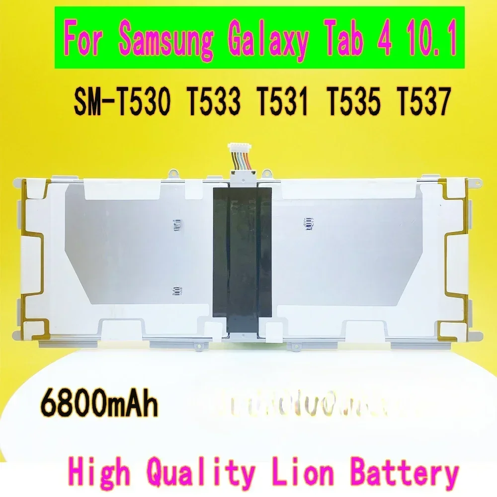 2 шт. EB-BT530FBU для Samsung Galaxy Tab 4 10,1 SM-T530 T533 T531 T535 T537 EB-BT530FBU EB-BT530FBE, аккумулятор для планшета, 6800 мАч (art.: 3920dbb83bb6c) - 3920dbb83bb6c