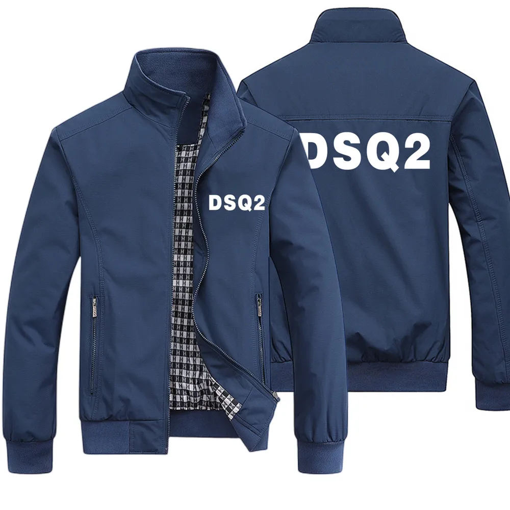 

Демисезонная брендовая куртка-бомбер DSQ2, Мужская модная повседневная приталенная бейсбольная куртка, Высококачественная спортивная мужск...