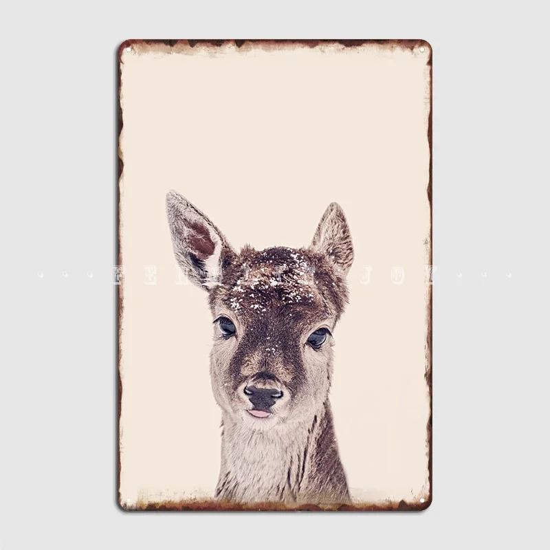 

Little Fawn Fiona Metal Plaque Poster Club Create Party Mural Painting Tin Sign Posters