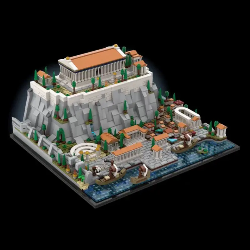 

YcMoc Building Blocks The Ancient City of Athens Technology DIY Toys For Kids Children Gifts Building Model