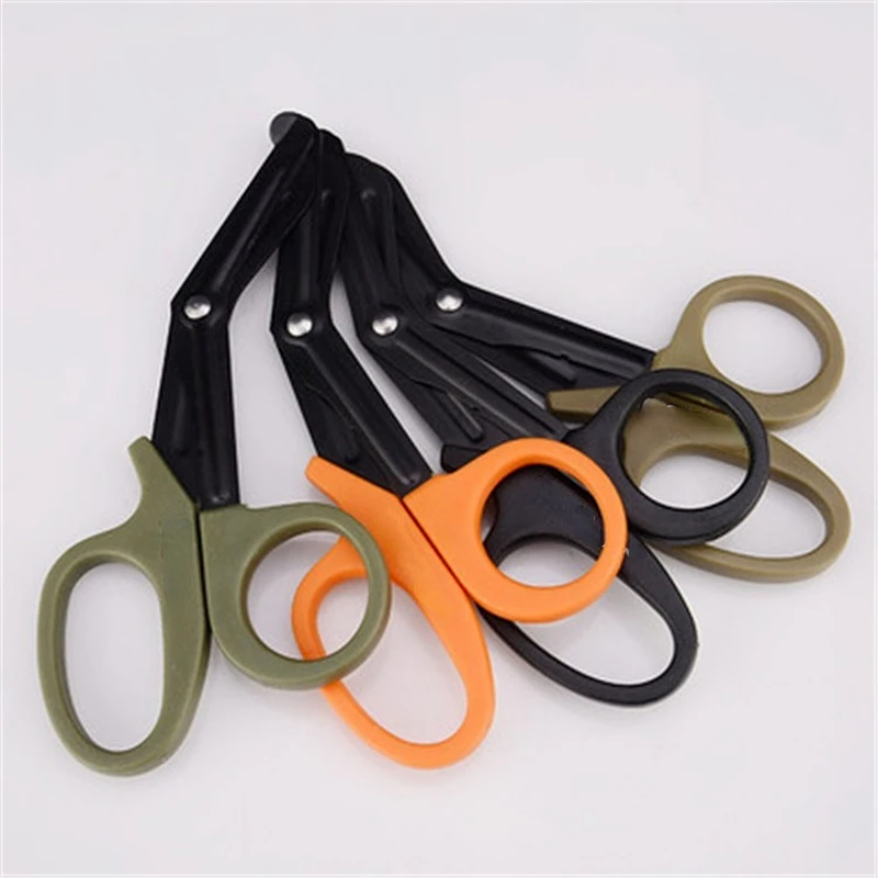 1pcs Outdoor Survive Paramedic Rescue Utility Shear Emergency Gauze Scissor First Camp Medical Nurse Hike Trauma Aid - купить по