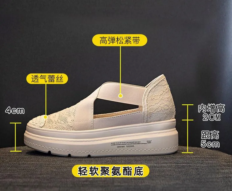 New Beige Women Shoes Fisherman Shoes Woman Mesh Breathable Flat Soft Bottom Women Peas Shoes Womans Shoes Black Flats Shoes