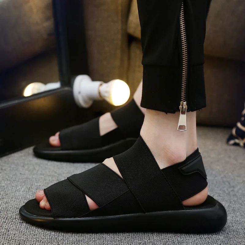 

Stretch Fabric Sandals Outdoor Lightweight Beach Shoes Breathable Men Sandals Garden Shoes Summer Casual Couple Clogs Big Size