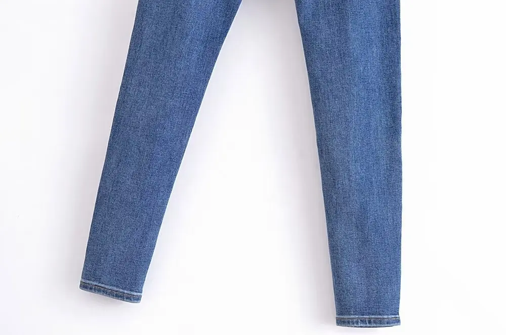 Jenny&Dave England High Street Washed Vintage Skinny Jeans Women