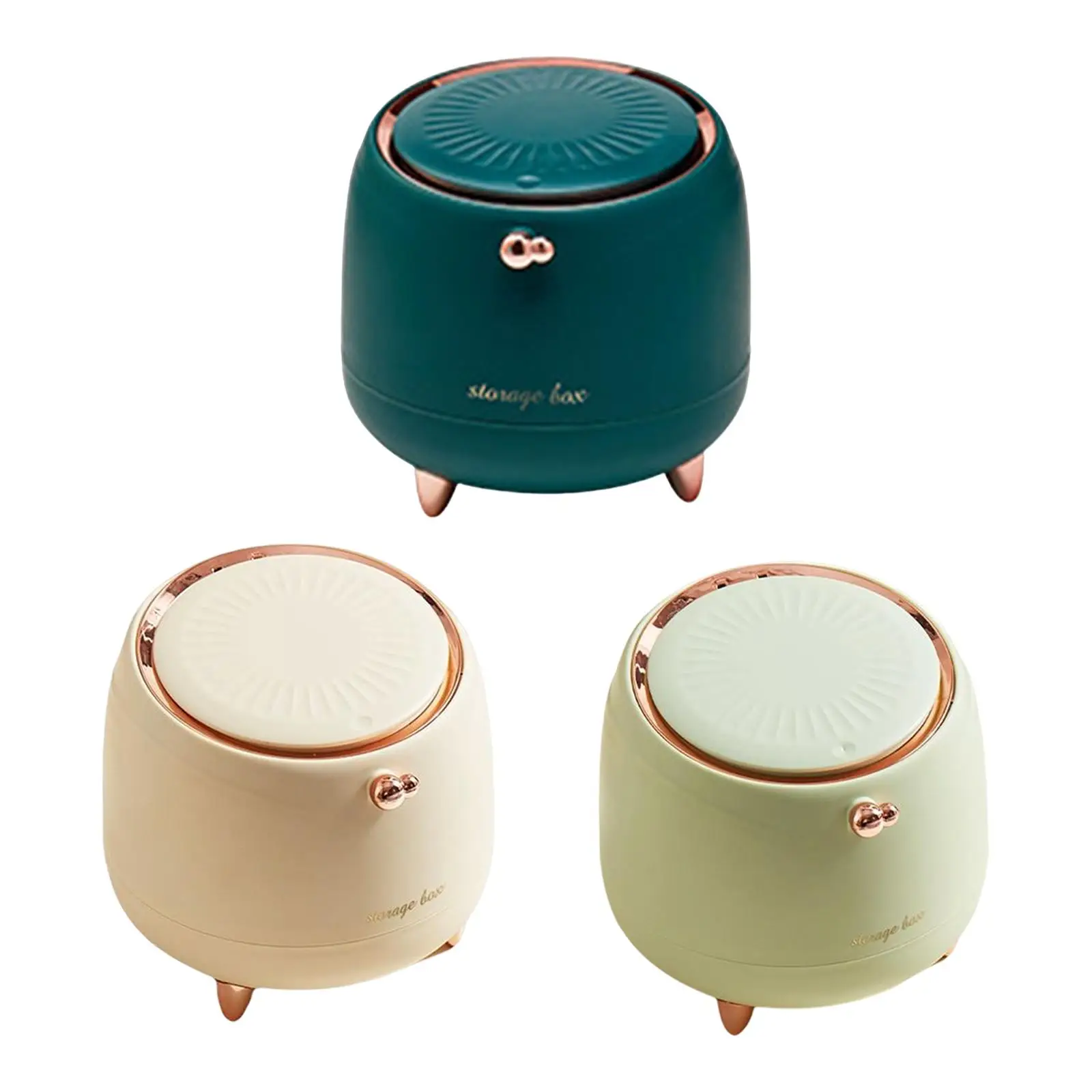 

Desktop Trash Can Press Type Wastebasket Cleaning Tools Mini for Vanity Tabletop Countertop Coffee Table Home Table