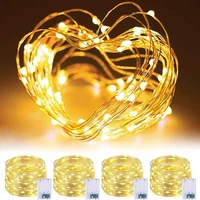3m led string lights battery operated sliver wire fairy garland light christmas outdoor garden lights wedding patry decoration
