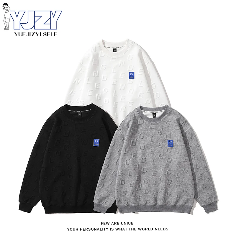 

Толстовка мужская оверсайз с принтом, свитшот с отворотом, уличная одежда в стиле хип-хоп, парная Корейская Ретро худи в стиле Харадзюку для отдыха, весна