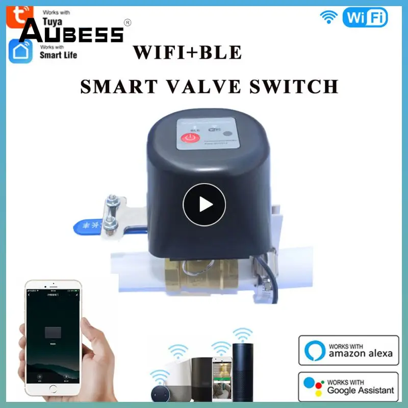 

1/2/3PCS Timing Wifi Valve Gas 12v/1a Multifunctional Smart Valve Work With Alexa Google Assistant Smart Life