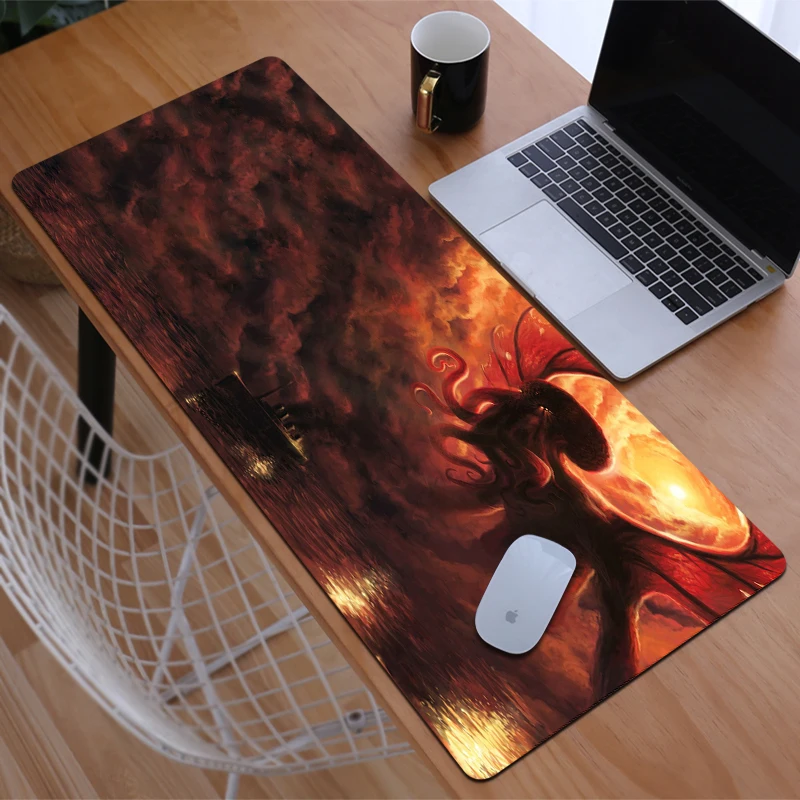 

Mouse Pad Gamer Lovecraft Kawaii Gaming Pc Mat Cabinet Pads Non-slip Keyboard Laptop Mats Deskmat Accessories Mause Laptops Xxl