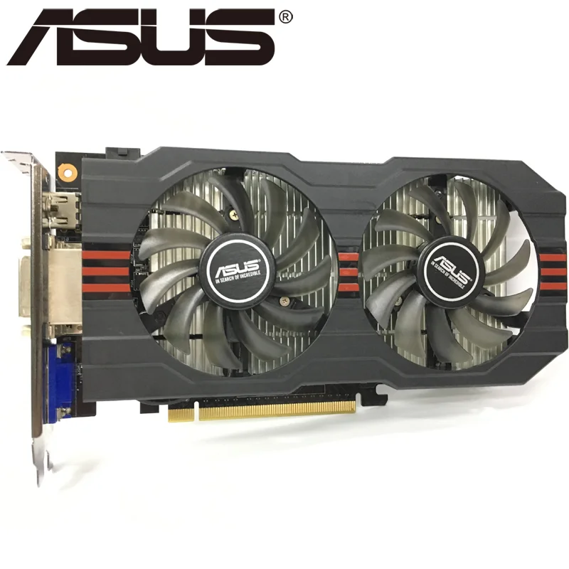 

Asus-tarjeta gráfica original usada, dispositivo de expansão de 128 bits, tipo de memoria gddr5 salida. Gtx 750 ti 2g