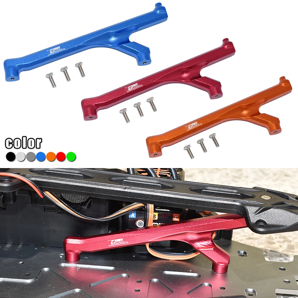 Фото Металлическая Рамка GPM LOSI 1/10 LASERNUT U4 TENACITY ULTRA 4 ROCK TACER LOS03028, передняя опорная рамка, передняя Скоба для шасси LOS231030 №1