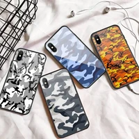 camouflage military armygreen phone case tempered glass for iphone 11 12 13 pro max mini 6 7 8 plus x xs xr