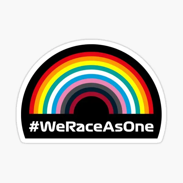 

We Race As One 5PCS Stickers for Living Room Water Bottles Cartoon Home Bumper Stickers Laptop Luggage Window Wall Cute