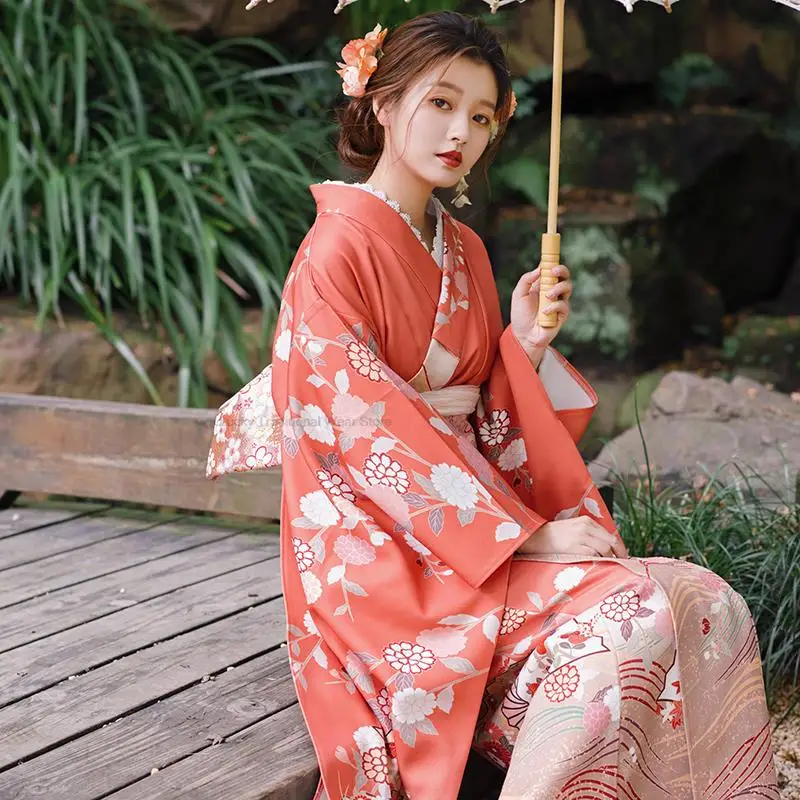 

Japanese Style Kimono Dress Kimono Cardigan Women Traditional Japanese Kimono Yukata Japanese Traditional Print Long Japan Robe