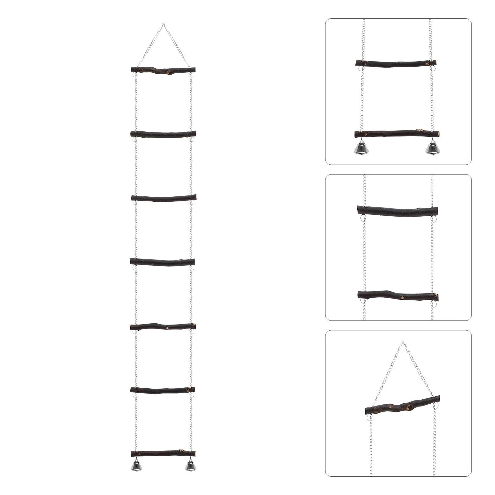 

Семейная деревянная лестница для домашних животных, игрушка для птиц, домашняя игрушка для скалолазания, игрушка для птиц, устойчивая к уку...