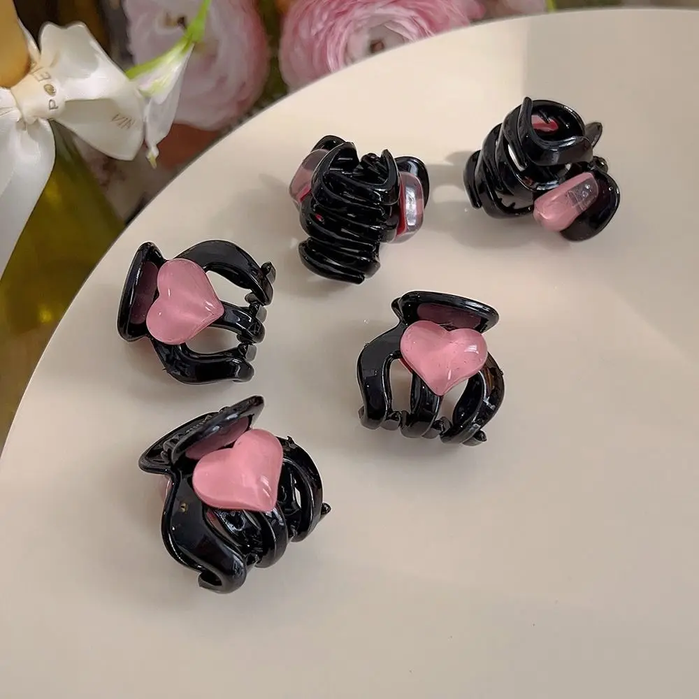 

Shark Clip Headwear Hairpin Ponytail Holder Hair Accessories Love Heart Hair Claw Korean Style Hair Clip