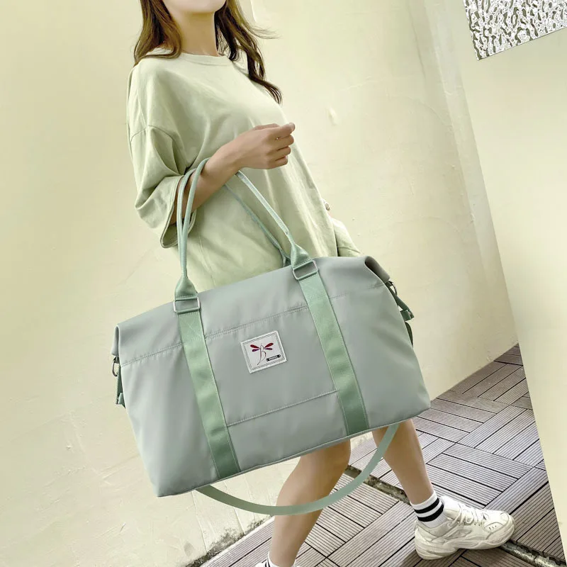 Women's Large Capacity Weekend Travel Bag Oxford Cloth Overnight Duffle Bags Female Waterproof Hand Luggage Organizer Big Bag