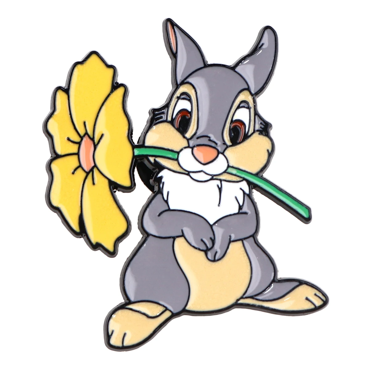 Классический металлический портфель с мультяшным Кроликом эмалированная брошь