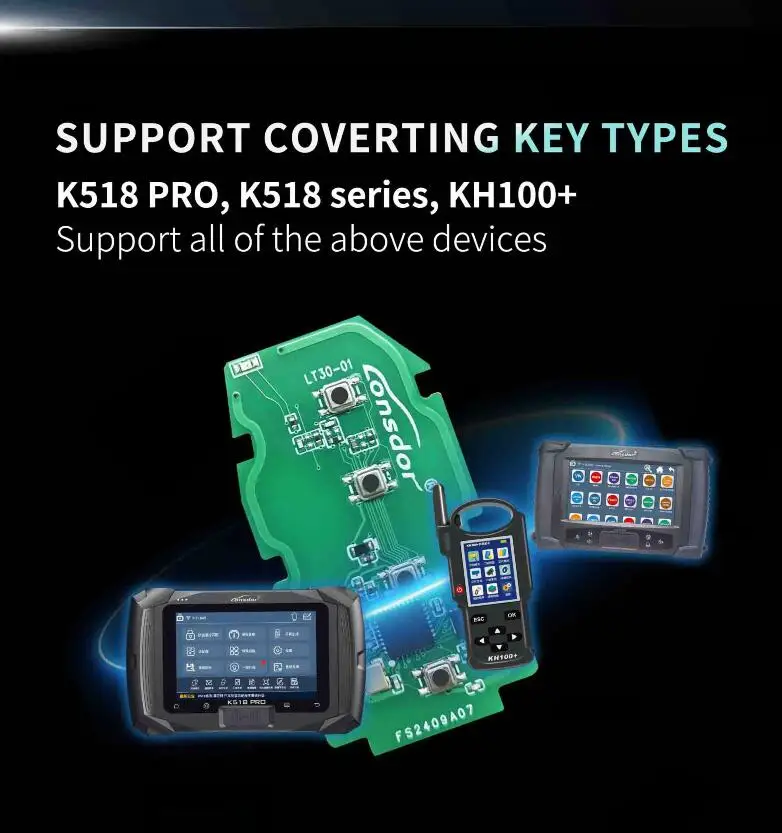 Универсальная удаленная плата Lonsdor поддержка ID 2000/2561/1320/2550/0110 чип 4A для Toyota Corolla Cross