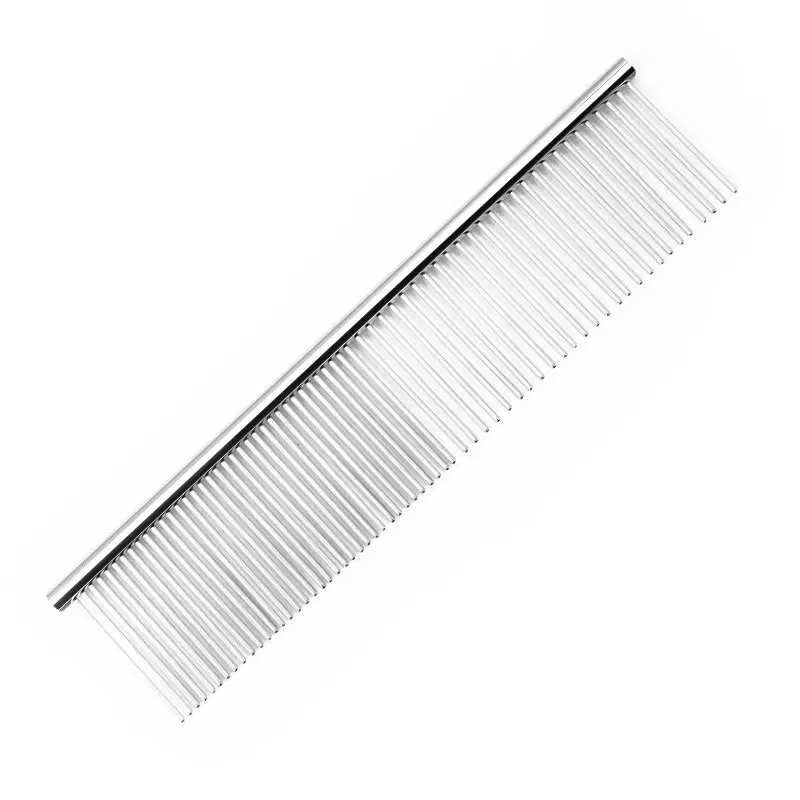 

Pet Hair Comb Stainless Steel Pet Grooming Comb for Dogs and Cats That Gently Removes Loose and Knotted Hair