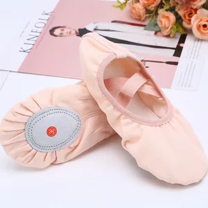 Lace Free Yoga Fitness Dance Shoes Ballet Shoes for Children Kids Soft Bottom Aerobics Shoes Dance S
