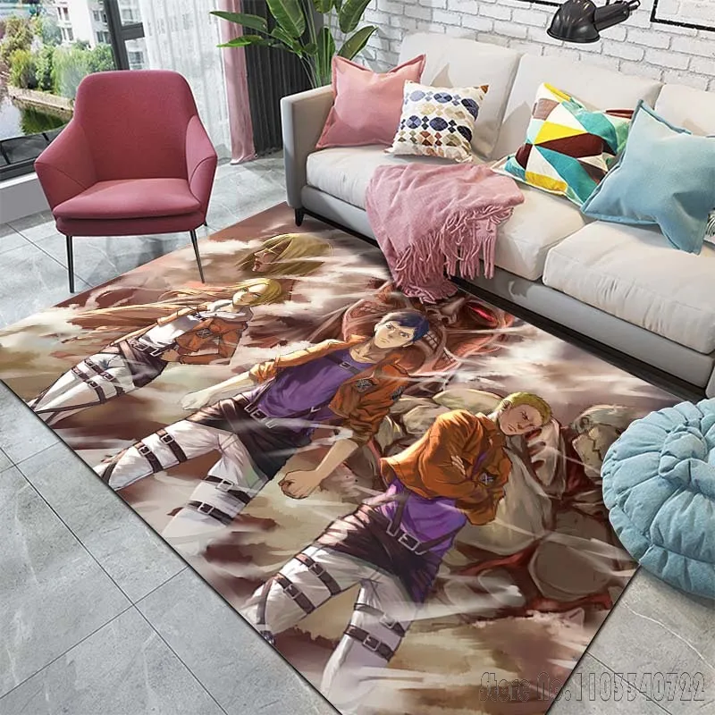 Аниме-ковер A-Attack on Titan с рисунком ковер для спальни украшение пола гостиной