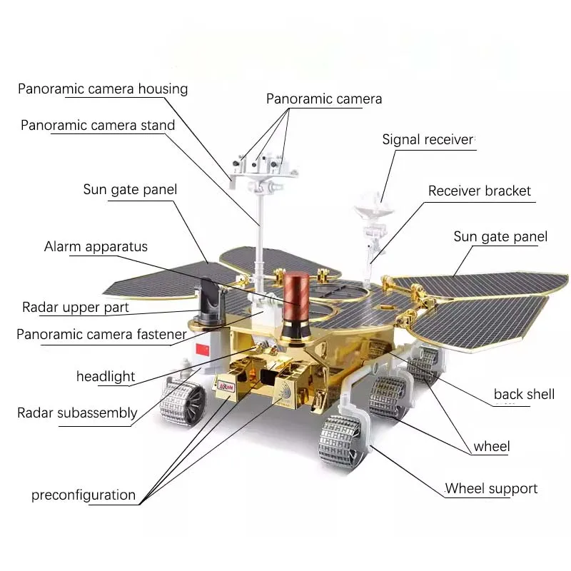Ограниченная серия Maisto 1:10 Zhu Rong Space Mars Rover Модель автомобиля из сплава игрушки