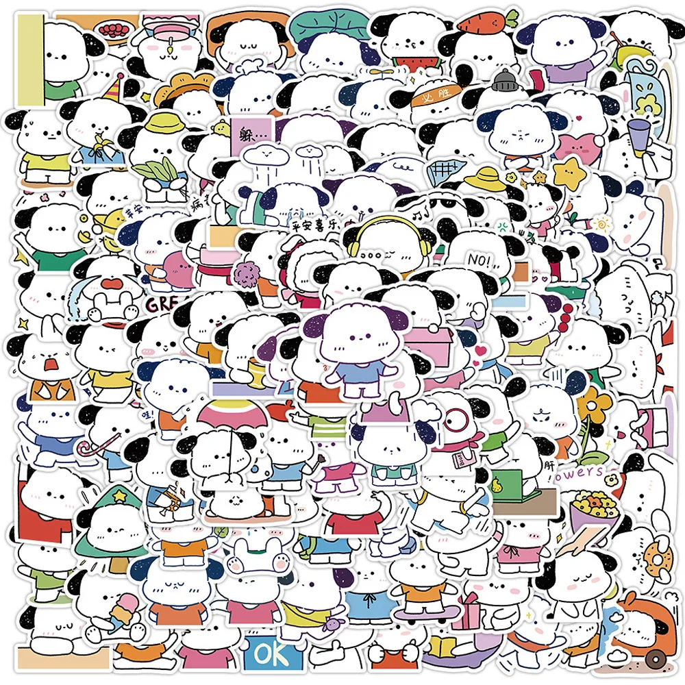 

10/30/60/120 шт Pochacco милые мультяшные наклейки Sanrio s ноутбук скейтборд чемодан чемодан велосипед телефон водостойкая наклейка для детей