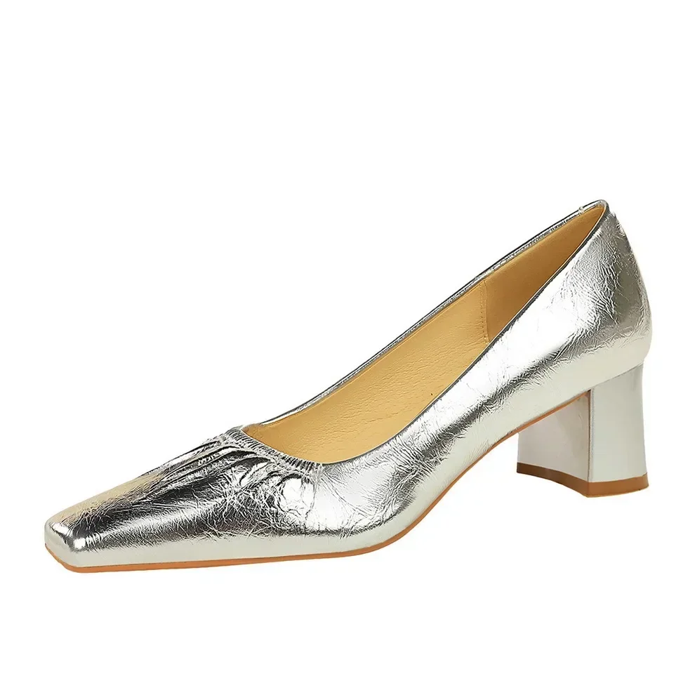 Женская обувь BIGTREE 2024 корейские модные женские туфли-лодочки с острым носком