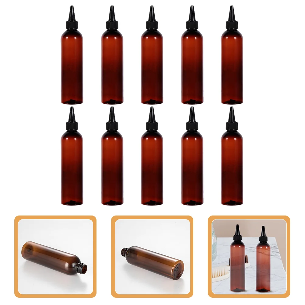 

10 Pcs Empty Bottles For Shampoo Plastic Refillable Containers Reusable Lotion
