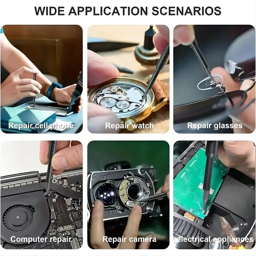 Прецизионная электрическая отвертка 44 в 1 магнитные биты для хранения набор