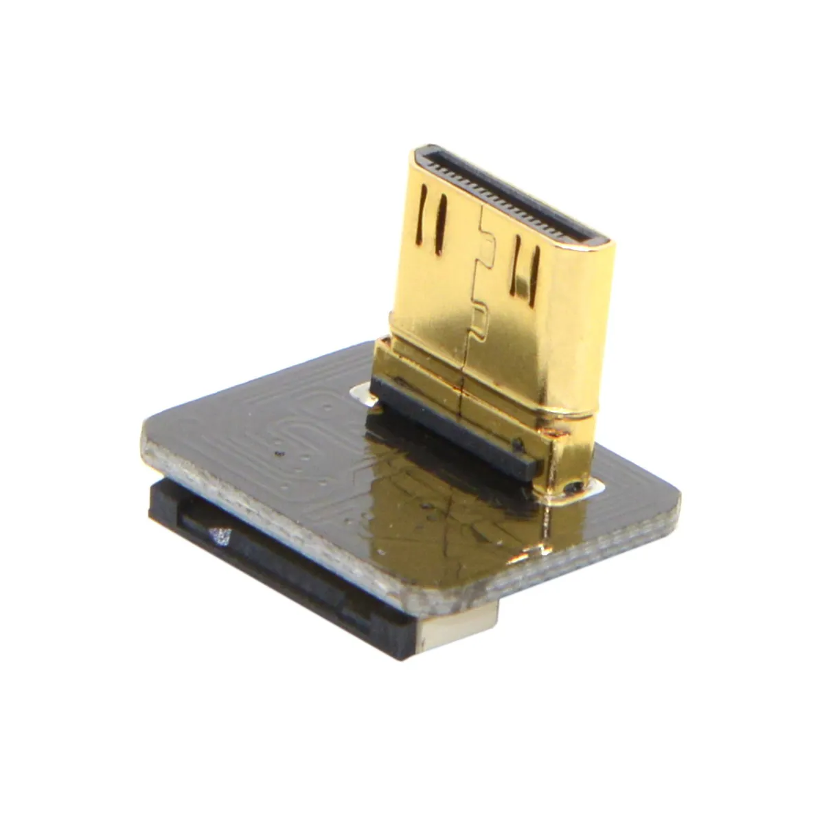 10 шт./лот Cablecc CYFPV Mini HDMI Type C штекерный разъем 90 градусов вниз под углом для FPV HDTV