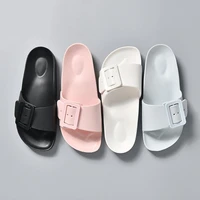 2022 fashion summer outdoor beach slippers adults single buckle eva slides sandals leisure comfortable home slipers for women