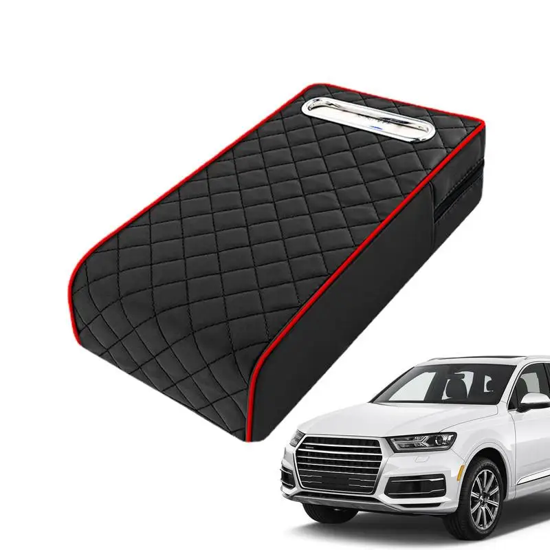 

Multifunctional Car Armrest Box Booster Pad Breathable PU Leather Center Console Armrest Booster Cover Protector For Most cars