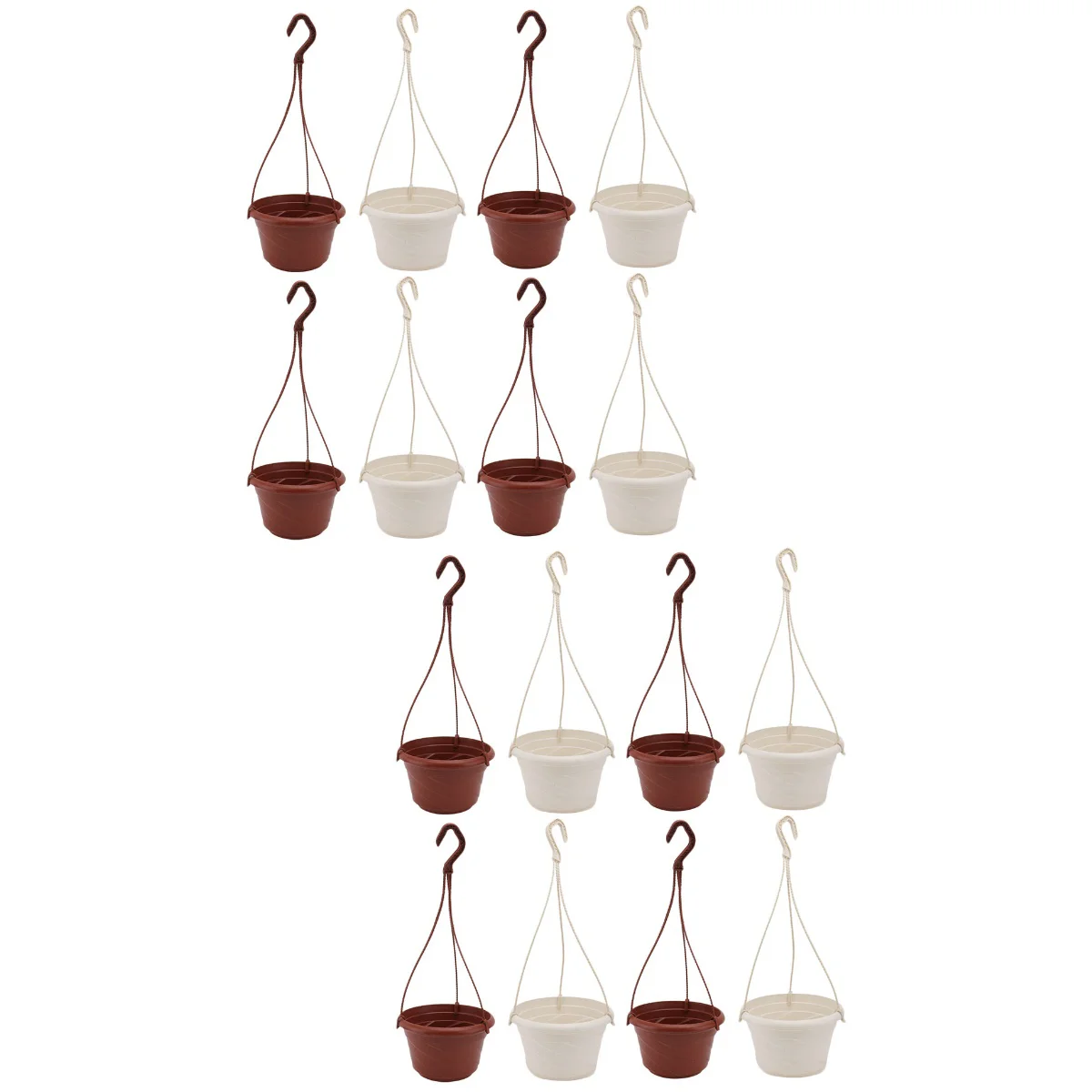 

Hanging Pot Flower Planter Basket Potshook Plantplasticholders Railing Nursery Herb Fence Container Decorative Outdoor Orchid