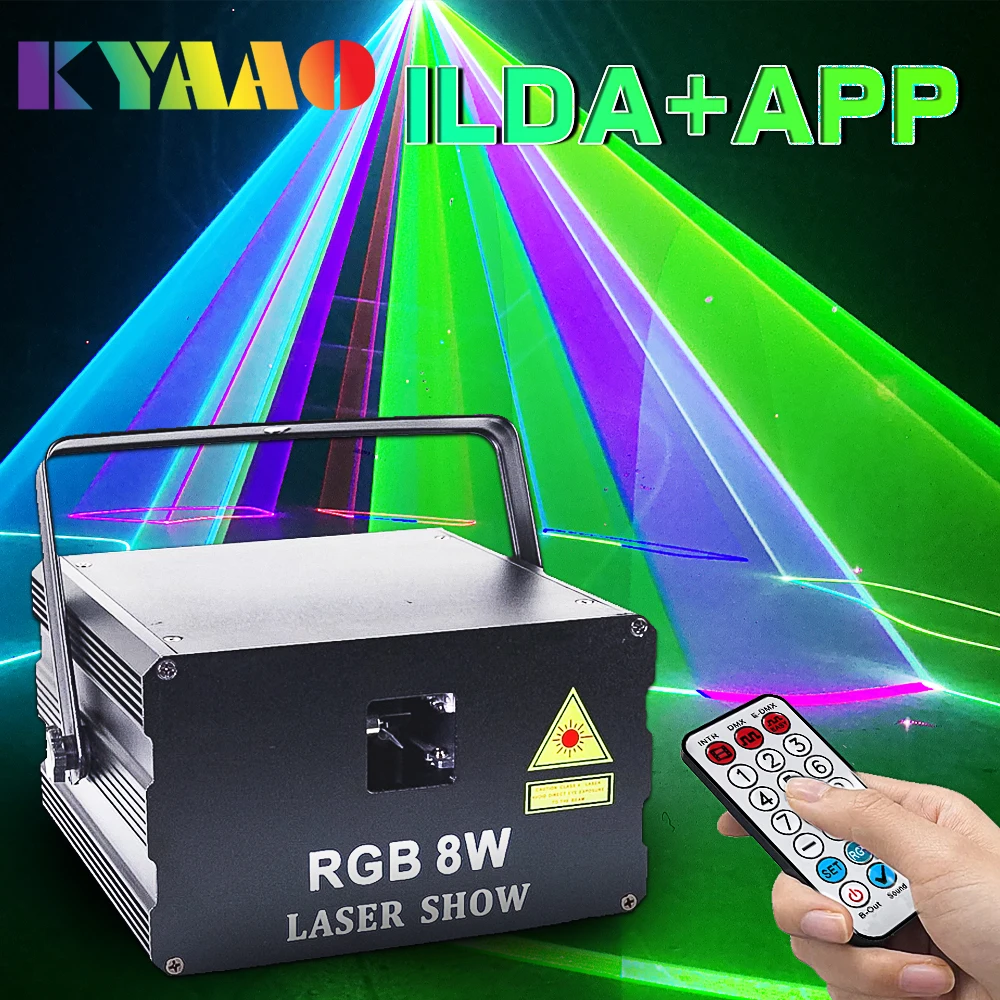 

KYAAO Диско-лазерный свет 8 Вт