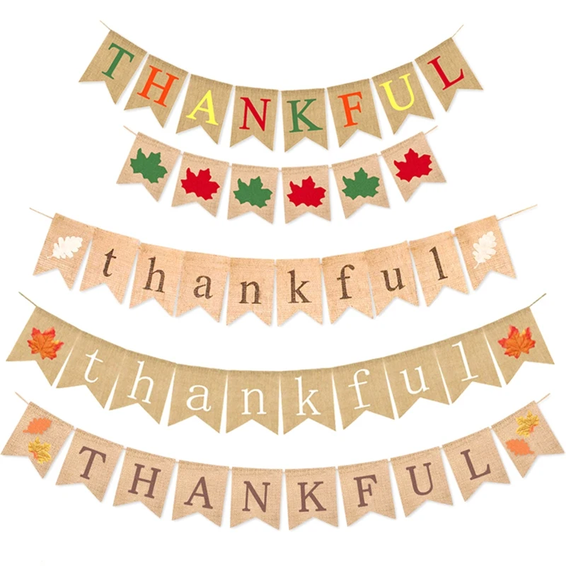 

Happy Thanksgiving Banner Hanging Fall Harvest Poster Background Banner For Thanksgiving Day Party Decoration