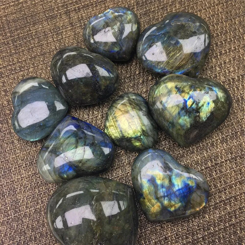 

Хрустальный камень сердце Лабрадорит АierCrystal