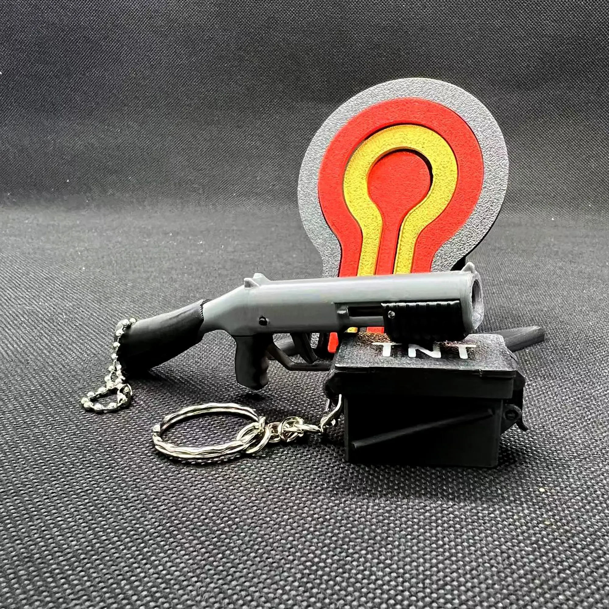 Фото Мини 3D печатный насос M870, модель ружья, брелок Blaster BB, игрушка-пистолет, брелок, игрушка, декомпрессионные игрушки, крутые подарки для детей №4