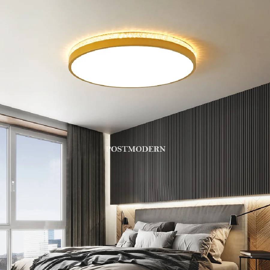 

Round Led Ceiling Lights Modern Minimalist Bedroom Light Warm Romantic Living Room Corridor Room Ceiling Light Balcony Light