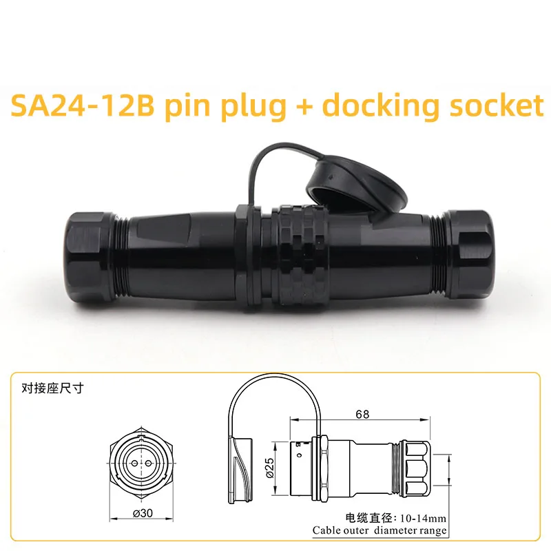 

Для WEIPU авиационная вилка и док-разъем SA24 2/3/4/9/10/12/19-контактный промышленный водонепроницаемый разъем IP67