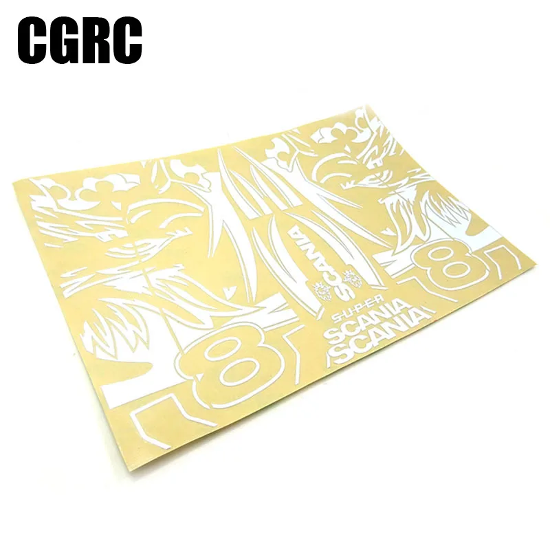 

Metal Sticker Decorate Car Shell for 1/14 Tamiya RC Truck Trailer Scania R620 R470 56323 Car DIY Parts