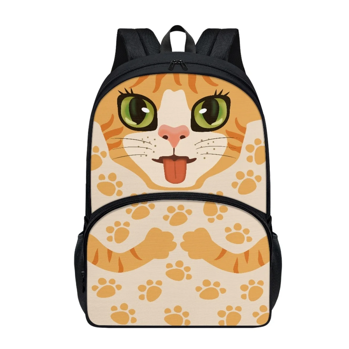 

Модная школьная сумка с мультипликационным рисунком кота, школьная сумка для подростков, студентов, детей, сумка для книг с забавными животными, повседневный вместительный дорожный рюкзак, подарки