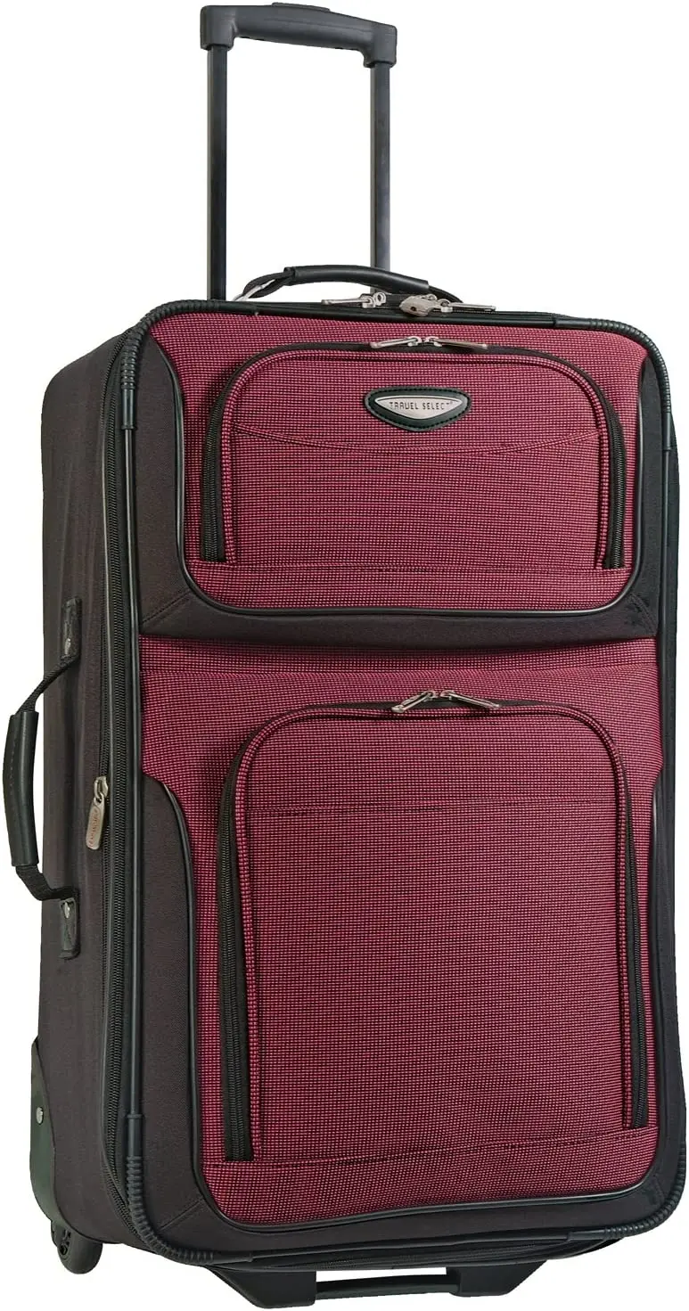 

Expandable Rolling Upright Luggage, Burgundy, Checked-Medium 25-Inch