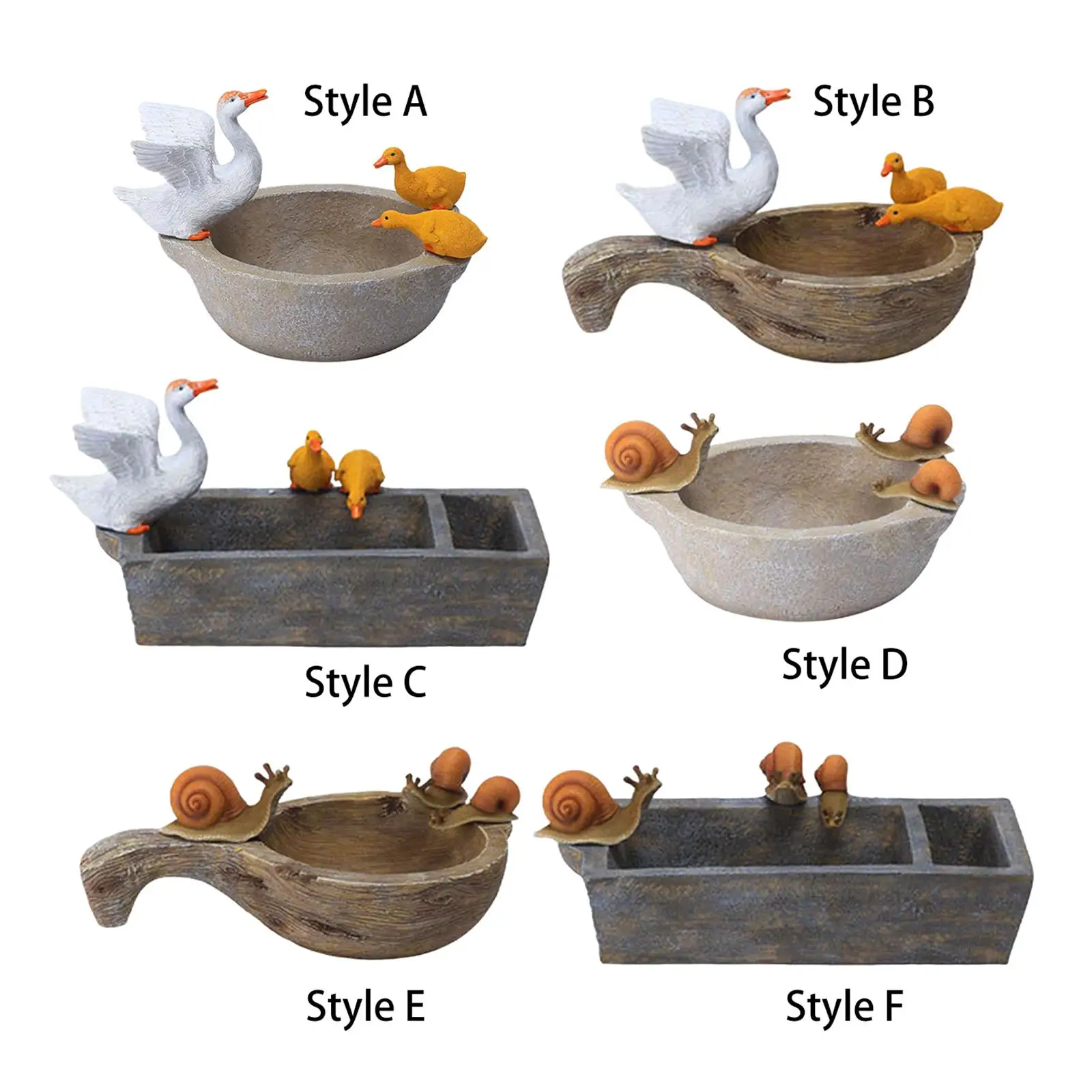 

Flowerpot Resin Modern Sculpture Ornament Flower Pot for Lawn Patio Windowsill Housewarming