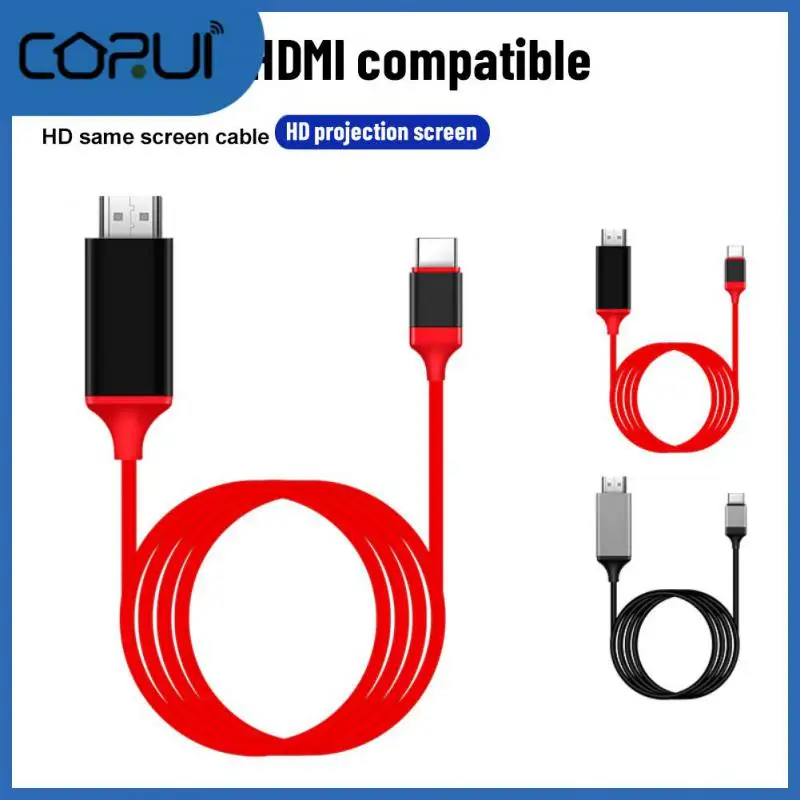 

For Macbook Samsung Galaxy S9/s8 Huawei Video Converter Usb 3.1 Type C To -compatible Cable Usb-c Cable 4k Cable Adapter