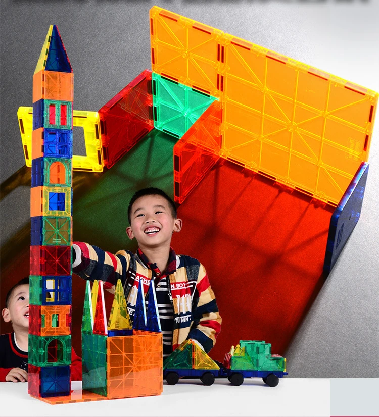 

Magnetic Pieces Building Scattered Color Windows Shadow Construction IDY Magnetic Performance Creative Designers Toys for Kids