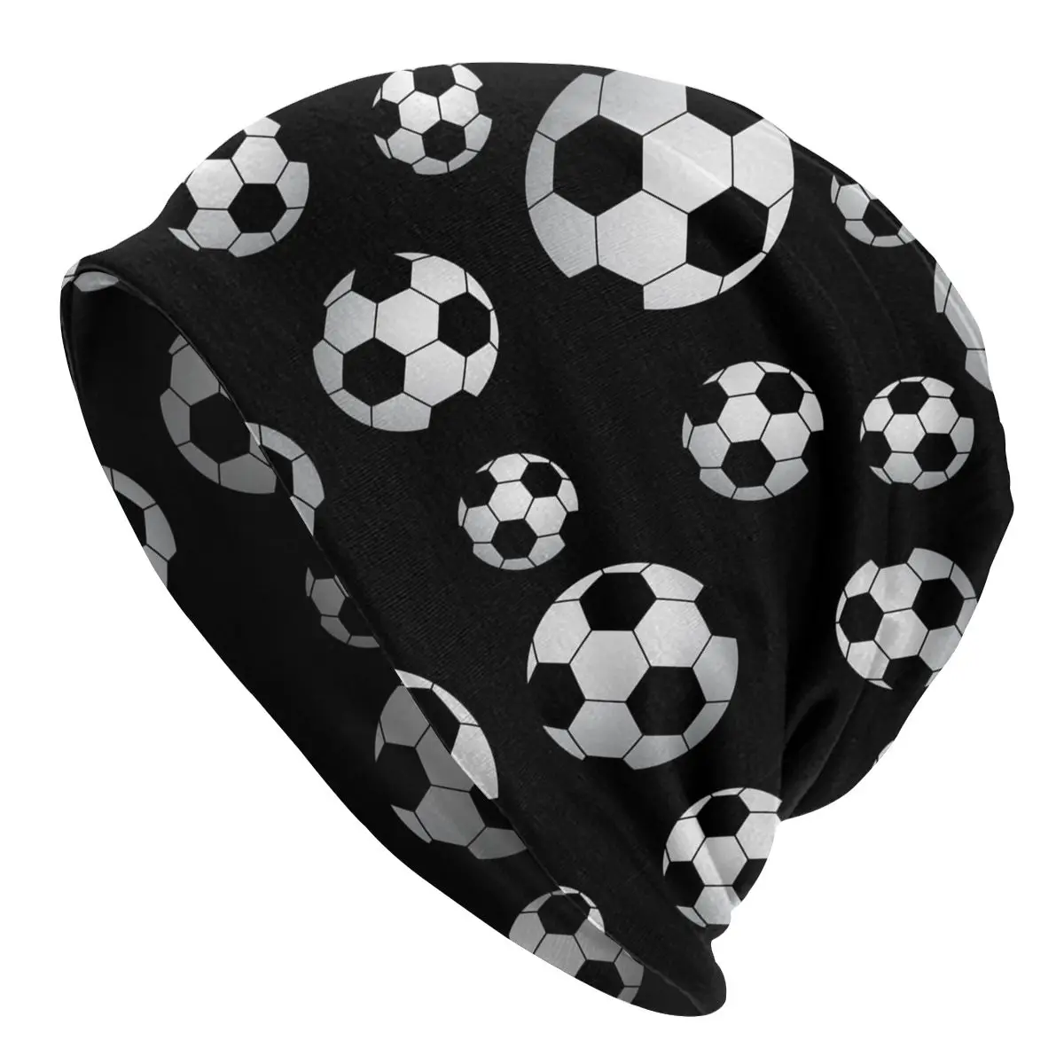 Шапка Soccer Pattern Skullies Beanies Football Balls Sports Hat Fashion Outdoor Men Women Caps Winter Warm Dual-use Bonnet Knit on.