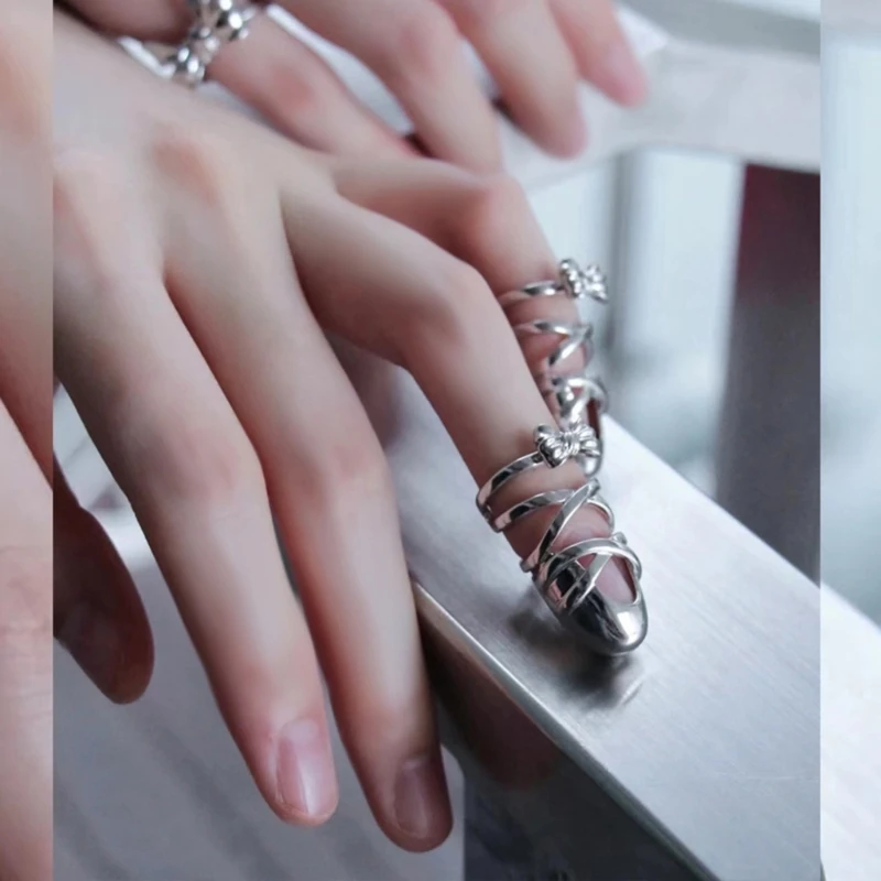 

Bow Ballet Slippers Nail Ring Fashion Ring Jewelry Nail Accessory 264E